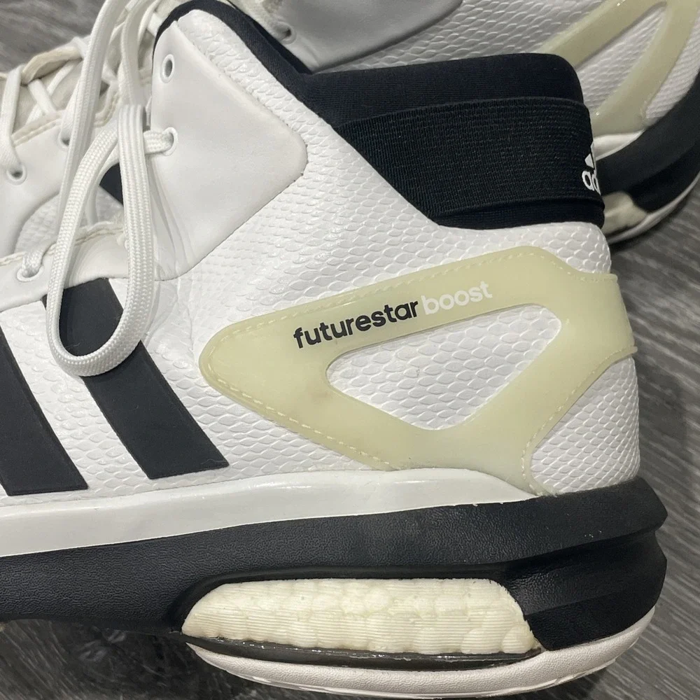Adidas Futurestar Boost Basketball Shoes Men's US 13 CLU600001 White/Black